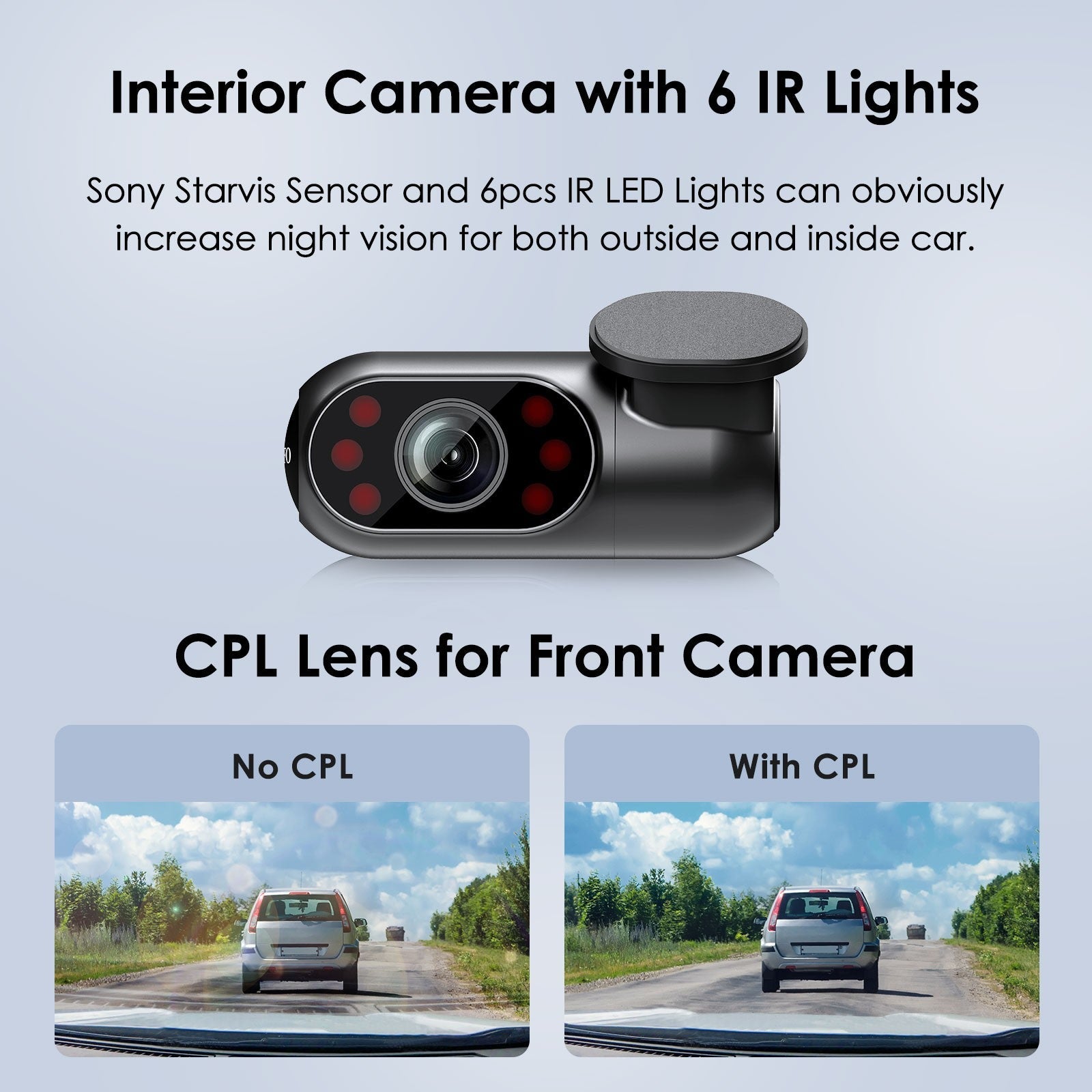A139 3CH 3 Channel Dash Cam Front 2K 1440P + Interior 1080P + Rear 1080P 5GHz Wi - Fi GPS Dash Camera - Viofo - official