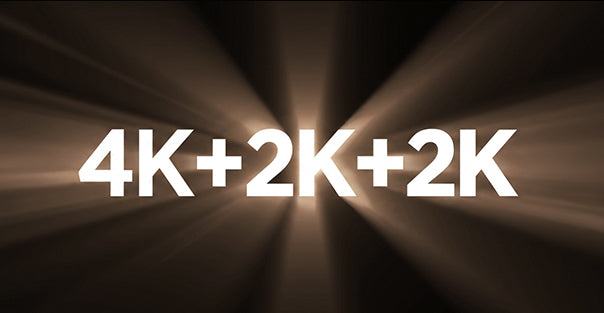 4K + 2K + 2K three-channel recording resolution