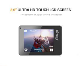GitUp G3 Duo Action Camera 2160P 12MP Touch Screen Wi-Fi 170° Sports Cam with EIS 30m Waterproof Video Camcorder Support Remote Control and GPS Logger - VIOFO