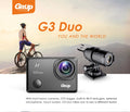 GitUp G3 Duo Action Camera 2160P 12MP Touch Screen Wi-Fi 170° Sports Cam with EIS 30m Waterproof Video Camcorder Support Remote Control and GPS Logger - VIOFO