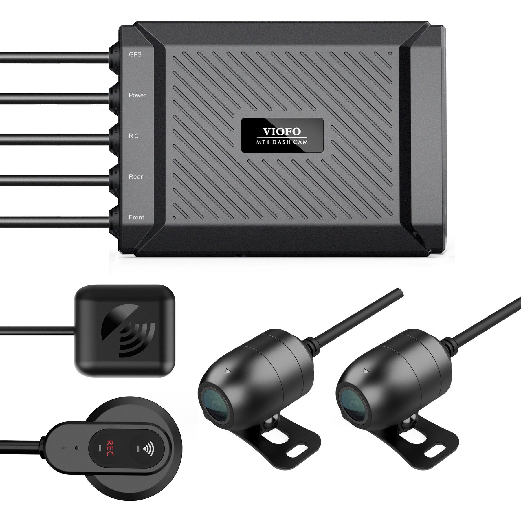 MT1 Dual Channel 1080P Motorcycle Dash Cam Built in Wi - Fi GPS with 32GB microSD Card - Viofo - official