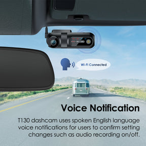 T130 3CH 3 Channel Dash Cam Front 1440P + Interior 1080P + Rear 1080P for Lyft Taxi Ridesharing Drivers - Viofo - official