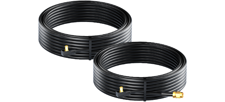 Waterproof Rear Camera Cables × 2 (Length: 2.5 m / 7.5 m / 9.5 m / 14.5 m)