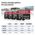 VIOFO 32GB Industrial Grade microSD Card, U3 A2 V30 High Speed Memory Card with Adapter, Support Ultra HD 4K Video Recording - Viofo - official