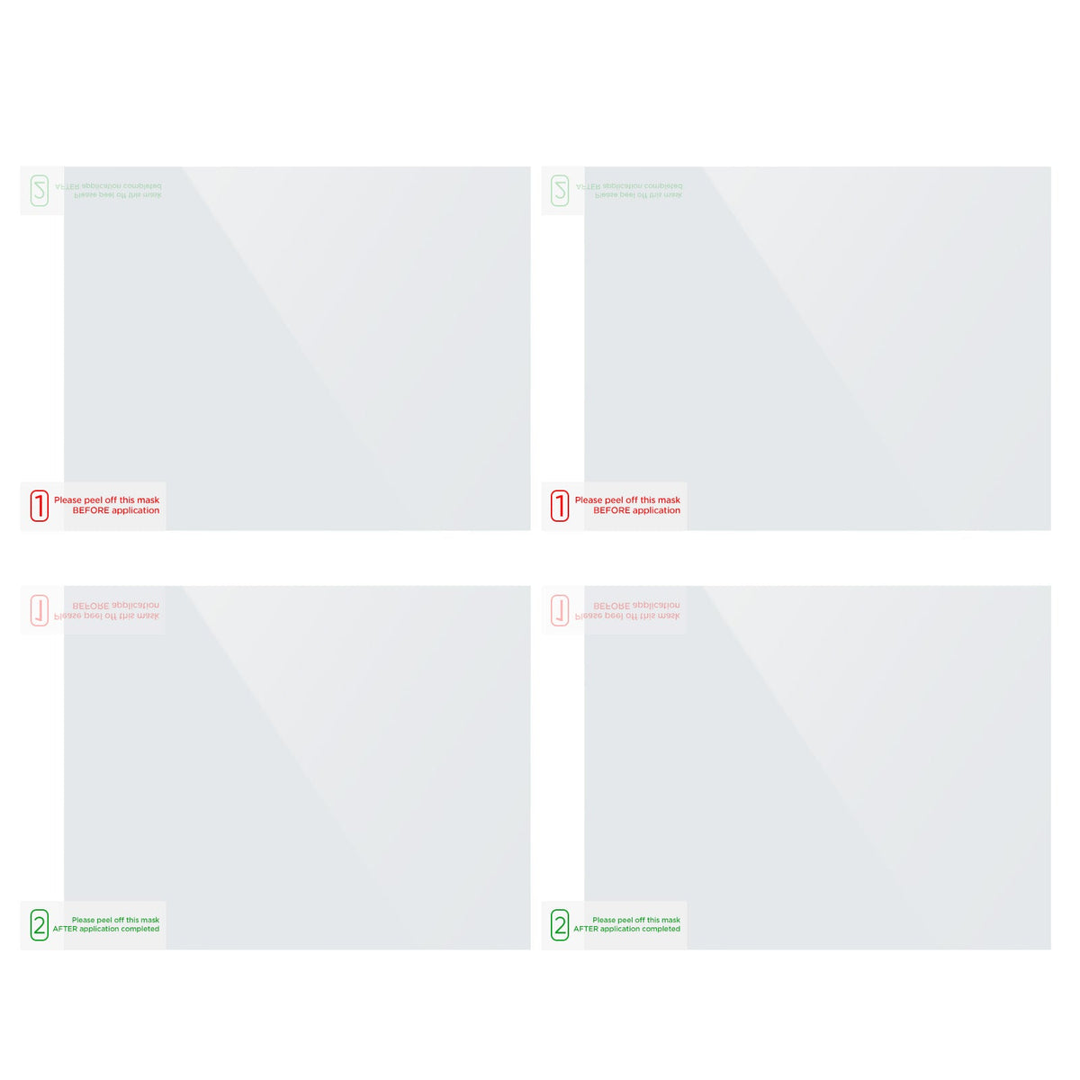 VIOFO 4 x Transparent Plastic Static Windshield Sticker - VIOFO