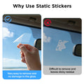 VIOFO 4 x Transparent Plastic Static Windshield Sticker - VIOFO