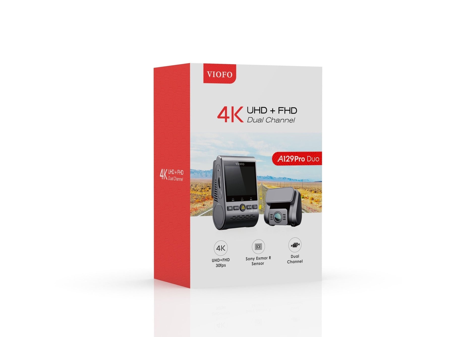 VIOFO A129 Pro Duo Ultra 4K Front + Full HD 1080P Rear Dual Channel Wi - Fi GPS Dash Camera - Viofo - official