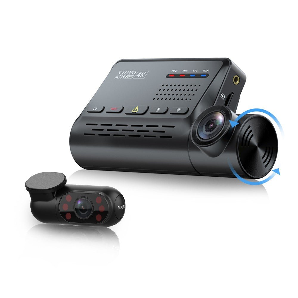 VIOFO A139 PRO 2CH IR Front and Interior 4K HDR Super Night Vision Dashcam with Sony STARVIS 2 IMX678 Sensor - Viofo - official