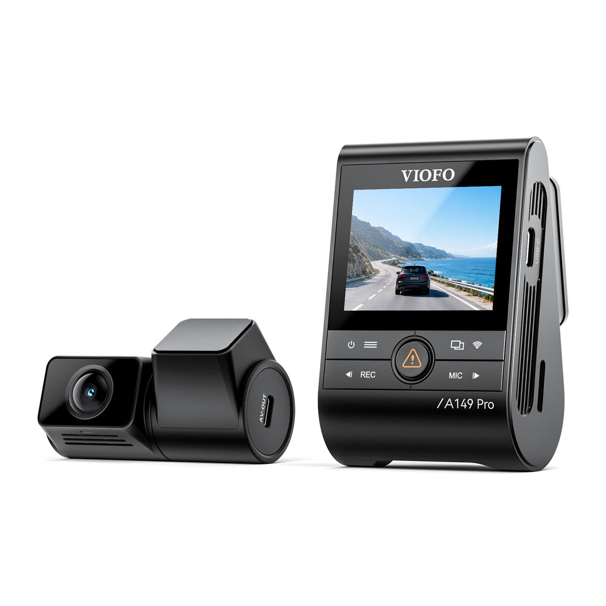 VIOFO A149 Pro 2CH Dash Cam - 4K Front + 1080P Rear with Dual Sony STARVIS 2 Sensors, Wi-Fi 6, Voice Control, GPS - VIOFO
