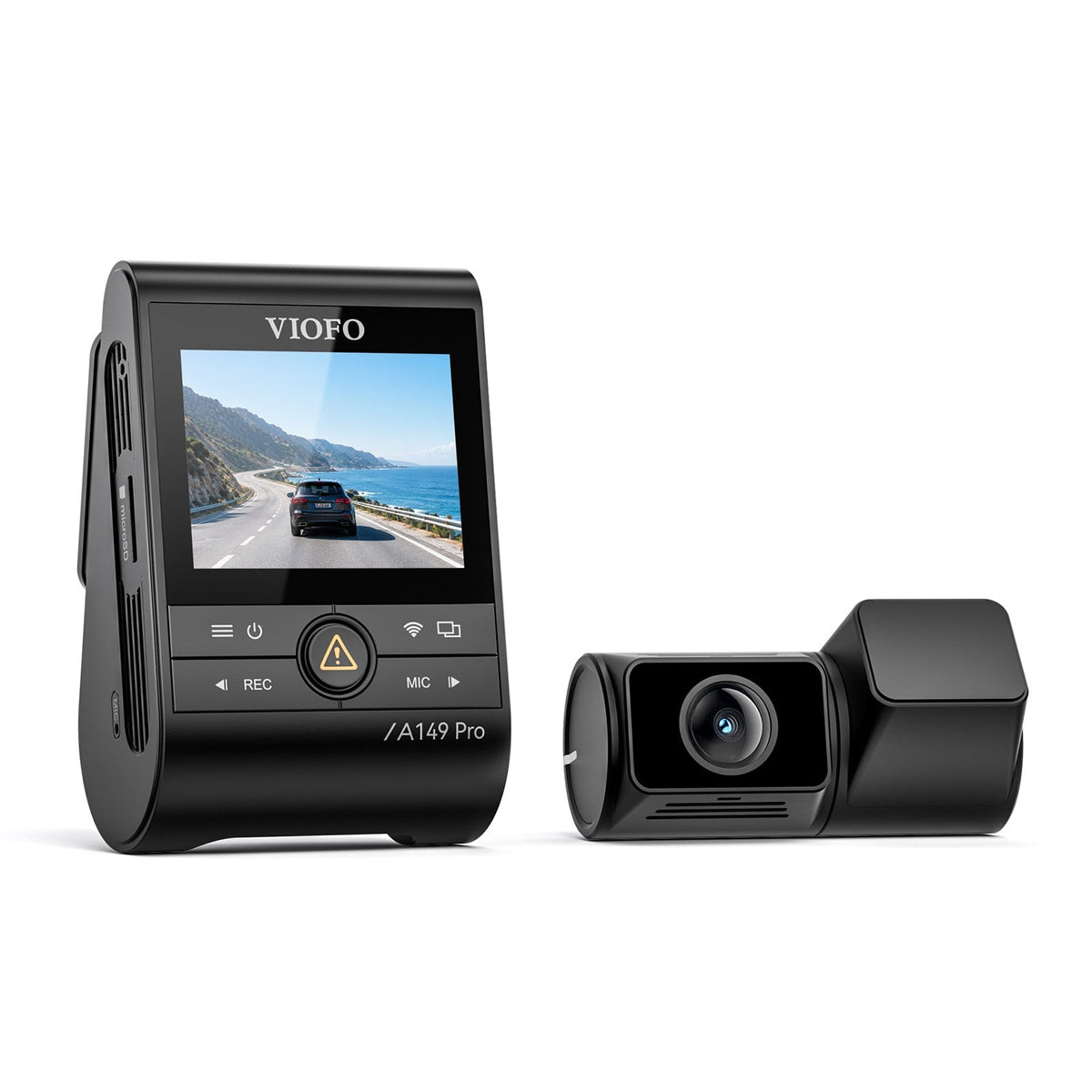 VIOFO A149 Pro 2CH Dash Cam - 4K Front + 1080P Rear with Dual Sony STARVIS 2 Sensors, Wi-Fi 6, Voice Control, GPS - VIOFO