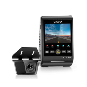 VIOFO A229 Pro - W 2CH 4K Front+2K Waterproof Rear Camera with Dual Sony STARVIS 2 Sensors, 2 - Channel HDR, Ultra Fast 5GHz Wi - Fi & Precise GPS, Smart Voice Control - VIOFO