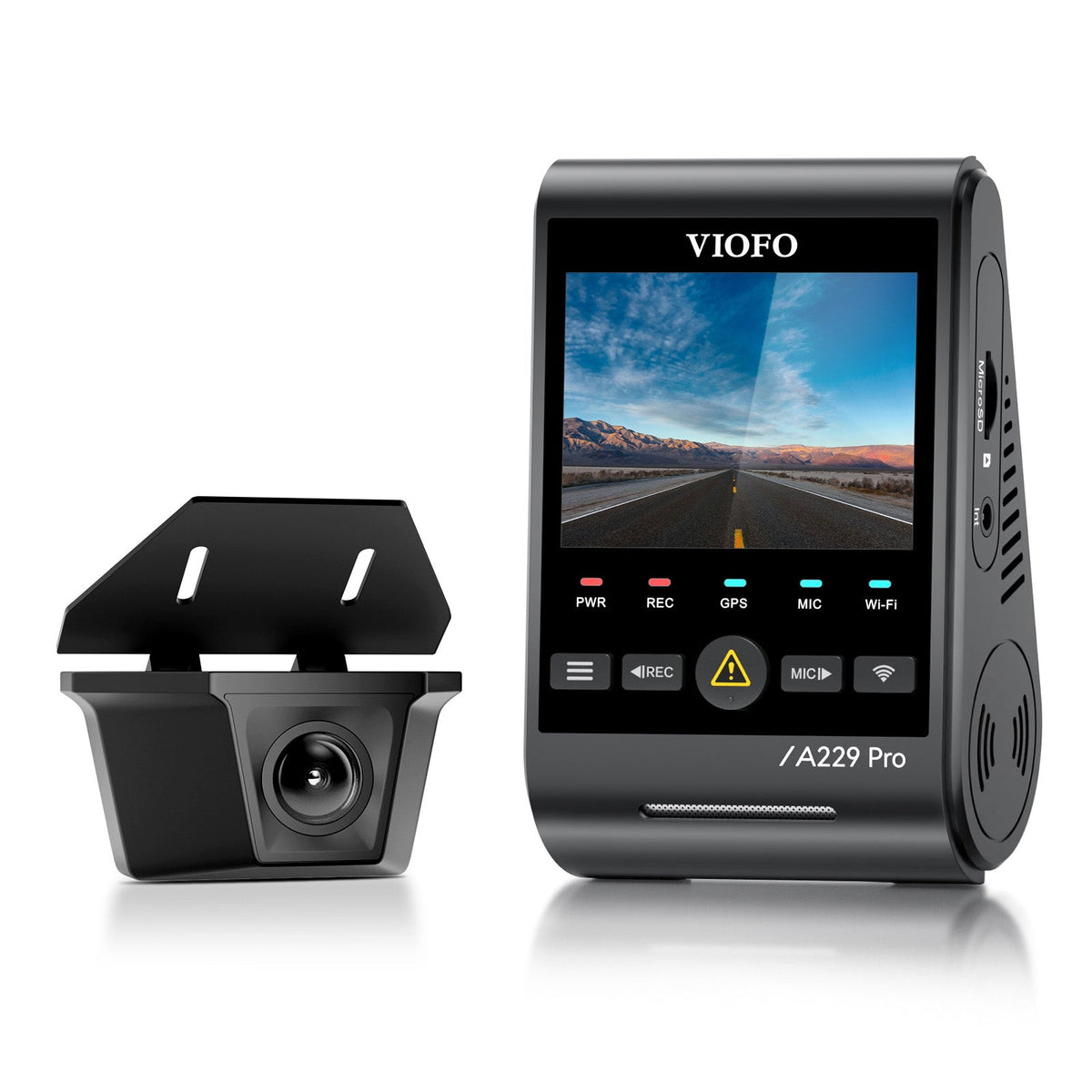 VIOFO A229 Pro Waterproof 2 Channels 4K Front Camera + 2K Waterproof Rear Camera