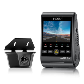 VIOFO A229 Pro Waterproof 2 Channels 4K Front Camera + 2K Waterproof Rear Camera