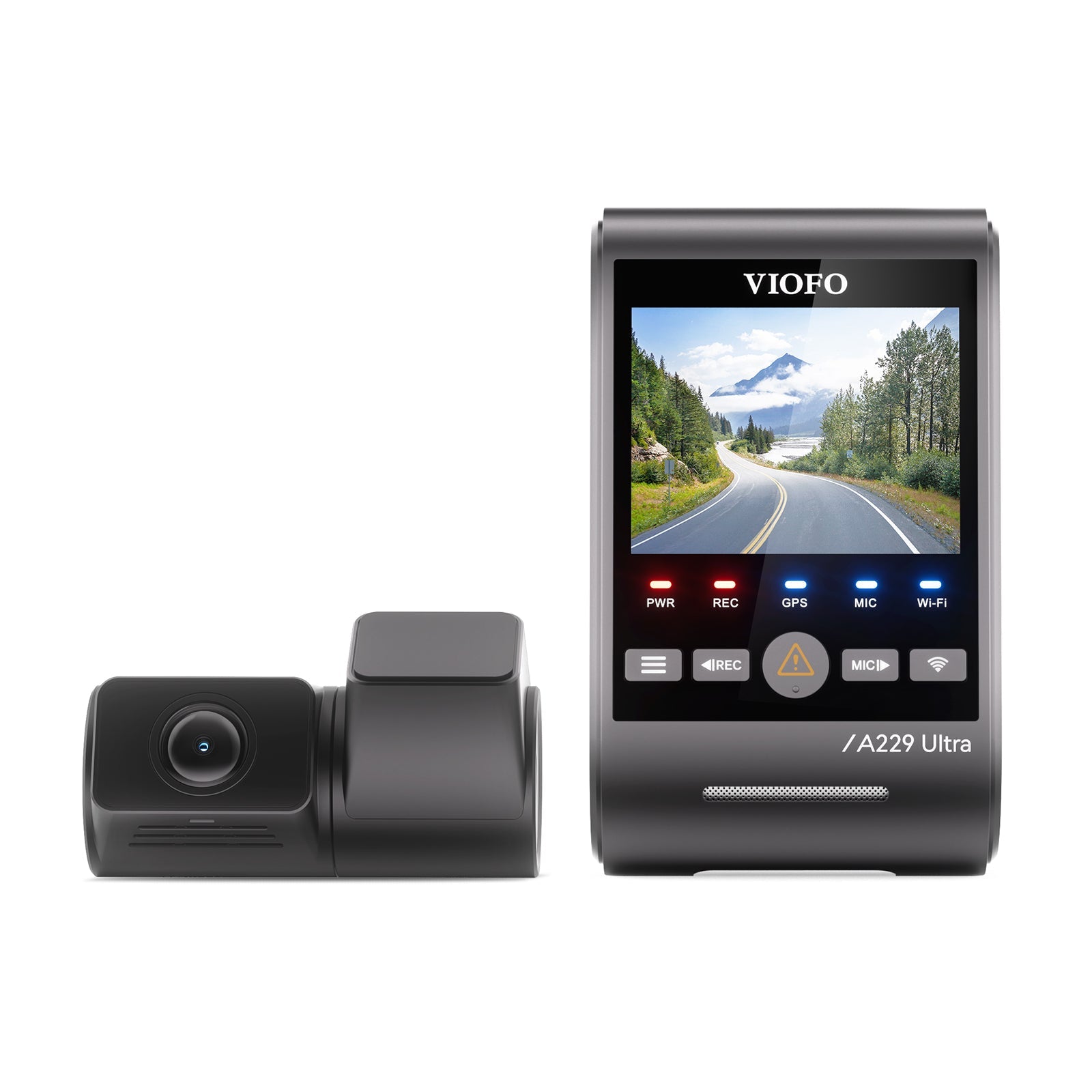 VIOFO A229 Ultra 2CH 4K Front+4K Rear Dashcam with Dual Sony STARVIS 2 Sensors, 2 - Channel 4K HDR, Ultra Fast 5GHz Wi - Fi & Precise GPS, Smart Voice Control - Viofo - official
