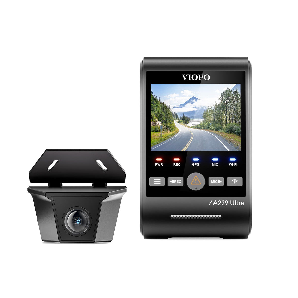 VIOFO A229 Ultra Waterproof 2 Channels 4K Front+4K Waterproof Rear Camera