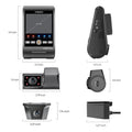 VIOFO A229 Ultra - W 3CH 4K Front+4K Waterproof Rear Camera+1080P Fisheye Cabin Camera with Triple Sony STARVIS 2 Sensors, 3 - Channel HDR, Ultra Fast 5GHz Wi - Fi & Precise GPS - Viofo - official