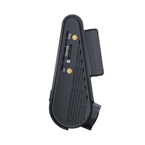 Illustration VIOFO A329S Front camera body Side View showing the rear port, interior port, and card slot