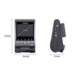 VIOFO A329S Front Camera Size