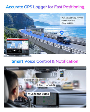 VIOFO A329S 2CH 4K 60FPS+2K HDR Dash Cam with Sony STARVIS 2 Sensor, Built - in Wi - Fi 6 and GPS, Support SSD Storage, Low Power Impact Detection, Hybrid Parking Recording - Viofo - official