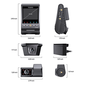 VIOFO A329SW 3-Channel cameras Size