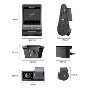 VIOFO A329SW 3-Channel cameras Size