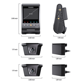 VIOFO A329WW 3CH 4K 30FPS Front+Dual 2K HDR Waterproof Rear Cameras with Sony STARVIS 2 Sensor, Tailored for Heavy - Duty Trucks and Trailers - Viofo - official