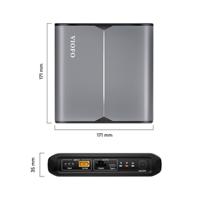 VIOFO BP100 7650mAh High Capacity Dash Cam Battery Pack for Parking Mode Protection, External Power Bank with Fast Charging, Built - in Bluetooth for Real - Time Battery Status - Viofo - official