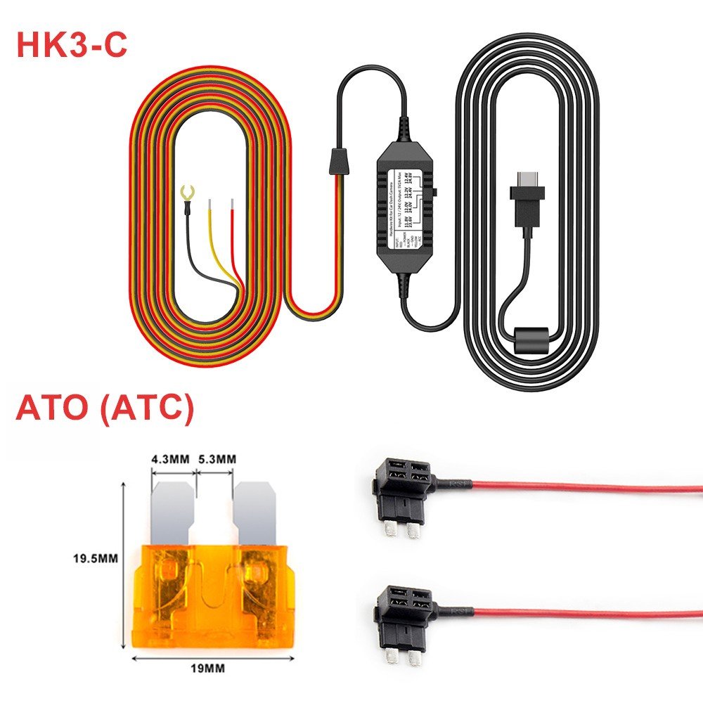 VIOFO HK3 - C Type - C Hardwire Kit for A139/A139 PRO 1CH/2CH/3CH Dash Camera - Viofo - official