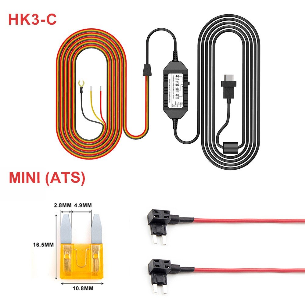 VIOFO HK3 - C Type - C Hardwire Kit for A139/A139 PRO 1CH/2CH/3CH Dash Camera - Viofo - official
