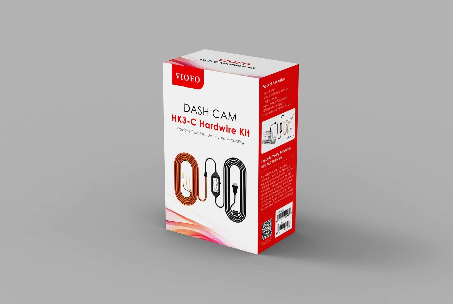VIOFO HK3 - C Type - C Hardwire Kit for A139/A139 PRO 1CH/2CH/3CH Dash Camera - Viofo - official