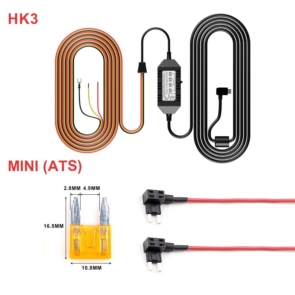 VIOFO Mini HK3 ACC Hardwire Cable For A119V3/A129 Duo/A129 Duo IR/A129 Plus Duo/A129 Pro Duo - Viofo - official