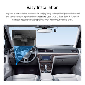 VIOFO OP100 OBD - II Constant Power Cable for Dash Camera, 24 Hours Surveillance/ACC Mode with Low Voltage Protection - Viofo - official