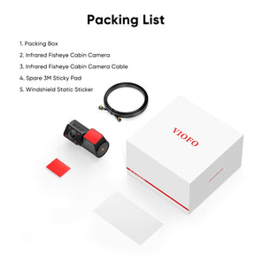 VIOFO RCC360 2K HDR Fisheye Cabin Cam, Super Night Vision Infrared Interior Cam for A329S/A329SW - Viofo - official