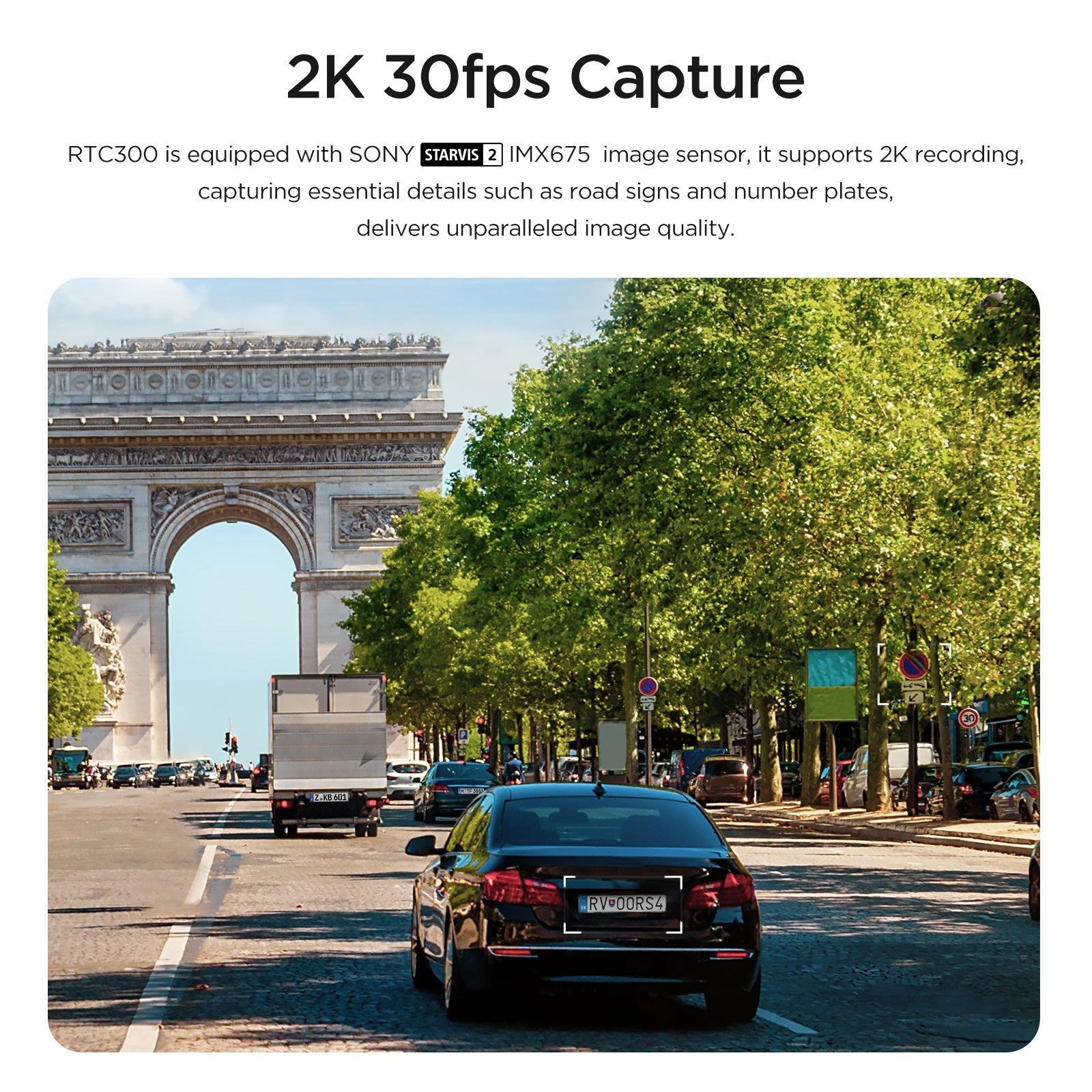 VIOFO RTC300 Telephoto Camera with 0.6M Cord and Adhesive Sticker for A229 Plus/A229 Pro - Viofo - official