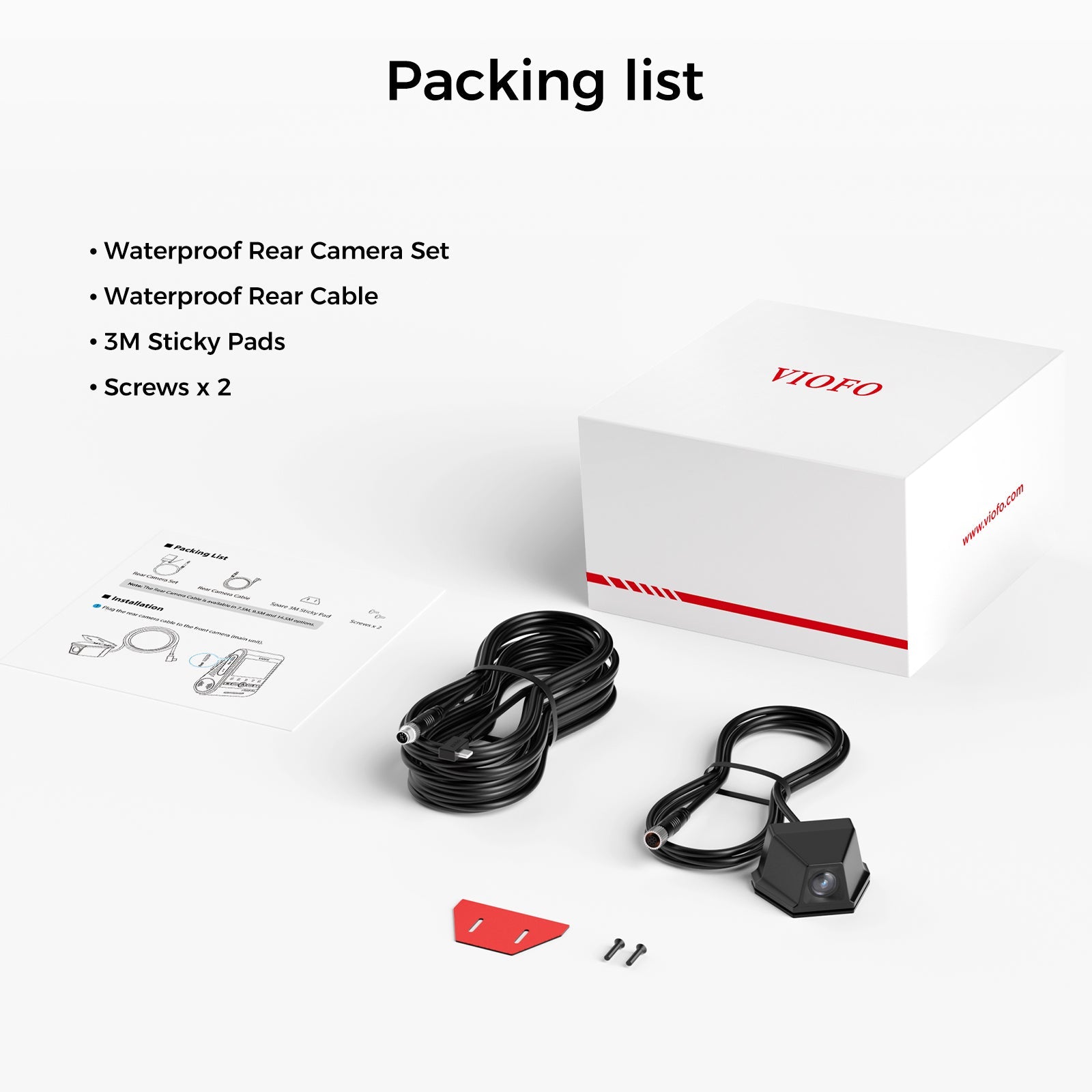 VIOFO RWC200 Waterproof Rear Camera for A229 Plus/A229 Pro - Viofo - official