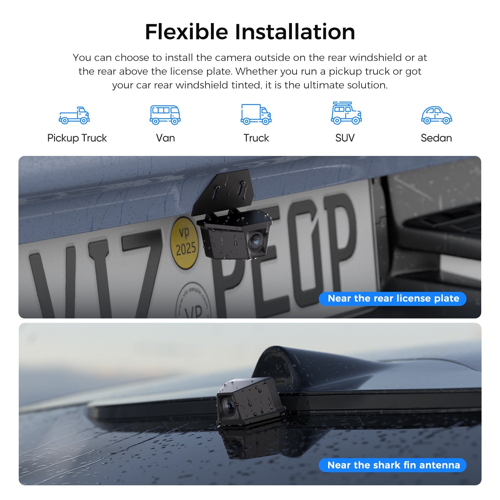 VIOFO RWC400 2K HDR 30FPS IP67 Waterproof Rear Camera Set for A329S/A329T Series - Viofo - official