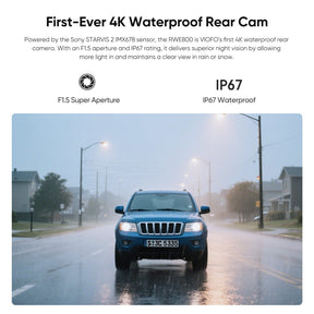 VIOFO RWE800 4K HDR Waterproof Rear Camera for A229 Ultra Series - Viofo - official