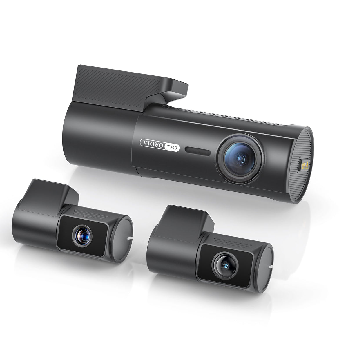 VIOFO T340 4CH 4K+2K+2K+2K Dash Cam with Built-in IR Cabin and 4x Optical Zoom Telephoto Camera, HDR, Sony STARVIS 2, Wi-Fi 6, GPS - VIOFO
