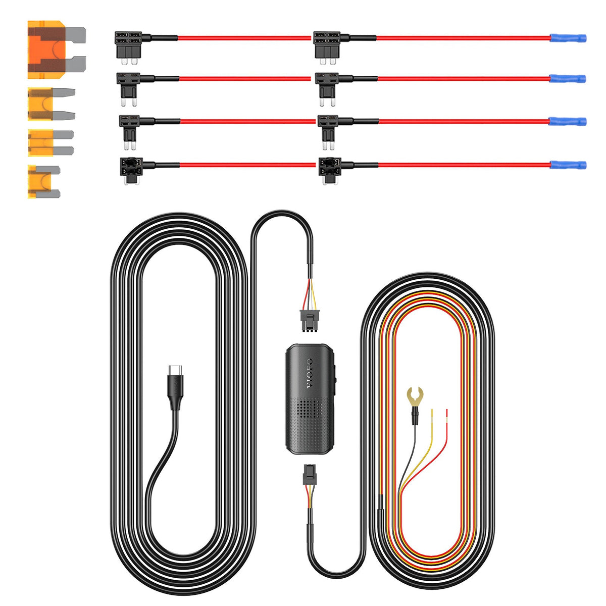 VIOFO Type-C HK6-A ACC Hardwire Kit for A149 Pro, Supports Hybrid Parking Mode, Automatic Voltage Display, Low Power Consumption - VIOFO
