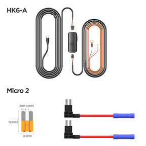 VIOFO Type-C HK6-A ACC Hardwire Kit for A149 Pro, Supports Hybrid Parking Mode, Automatic Voltage Display, Low Power Consumption - VIOFO