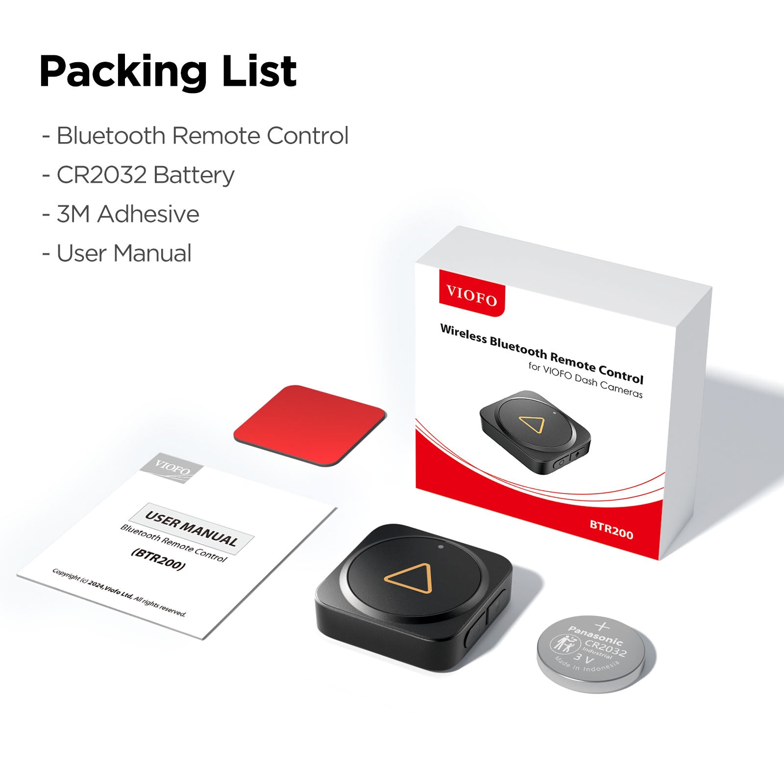 VIOFO Upgraded Version BTR200 Wireless Bluetooth Remote Control - Viofo - official