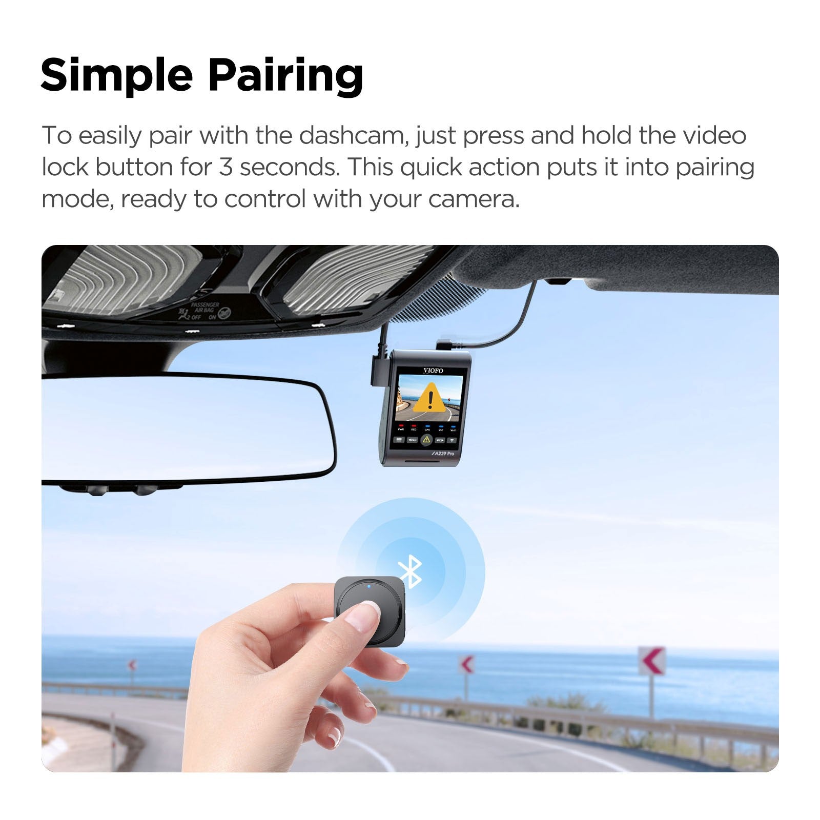 VIOFO Upgraded Version BTR200 Wireless Bluetooth Remote Control - Viofo - official