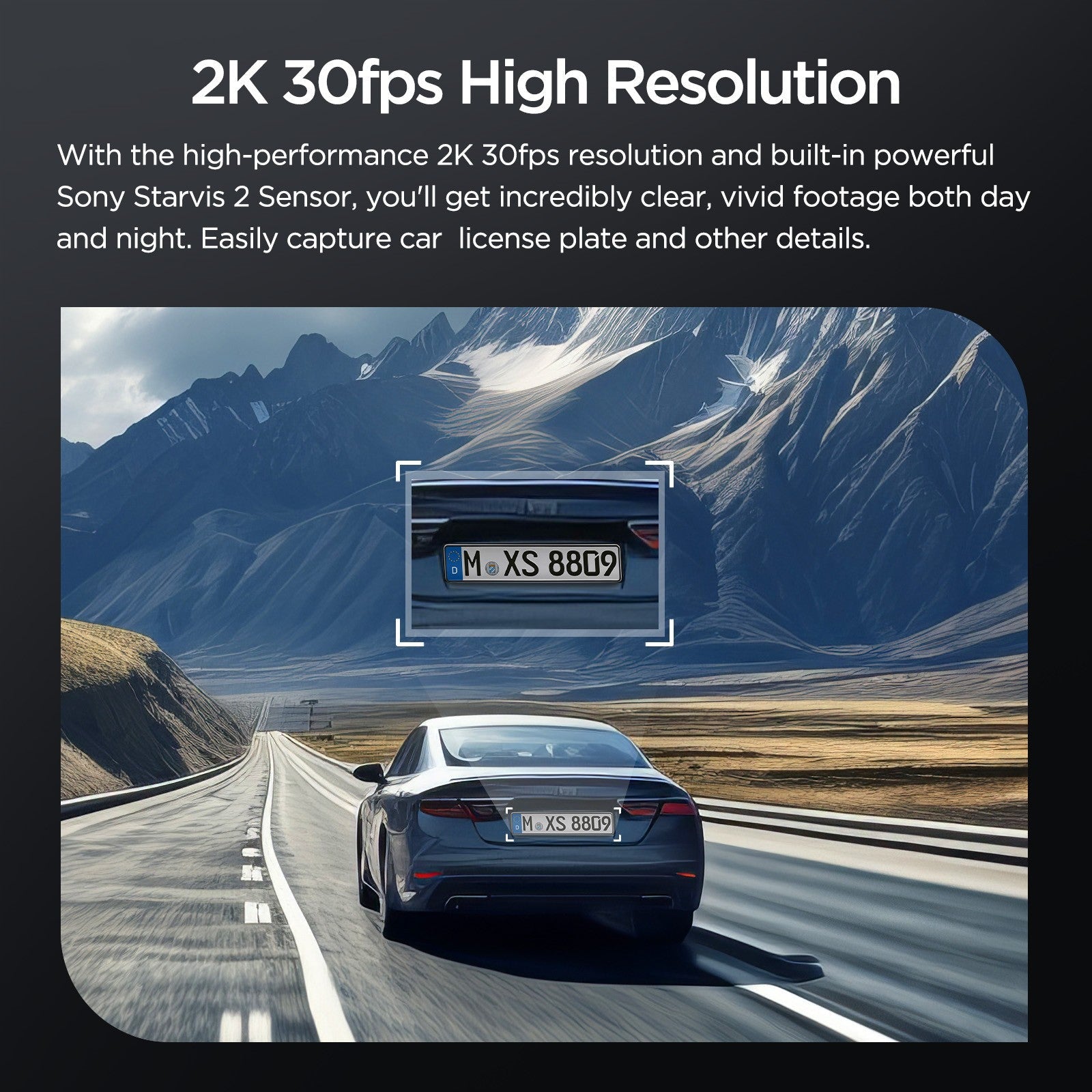 VIOFO VS1 Mini 2K HDR with Sony STARVIS 2 IMX675 Sensor 5GHz Wi - Fi Voice Control GPS Dash Cam with Free 32GB MicroSD Card - Viofo - official