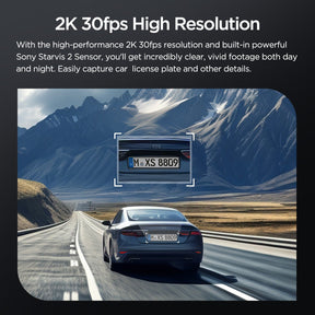 VIOFO VS1 Mini 2K HDR with Sony STARVIS 2 IMX675 Sensor 5GHz Wi - Fi Voice Control GPS Dash Cam with Free 32GB MicroSD Card - Viofo - official