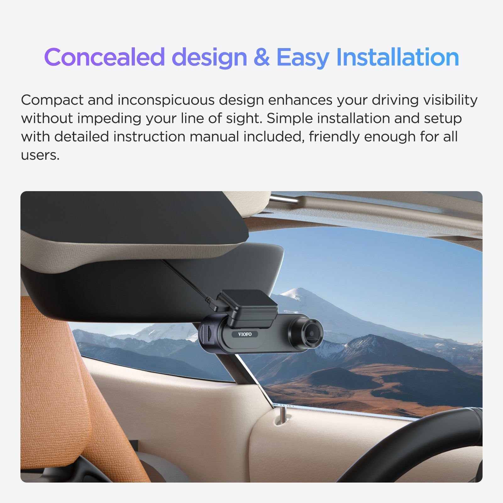 VIOFO WM1 2K Quad HD 1440P 30FPS Smaller WiFi GPS Dashcam with Sony STARVIS IMX335 Sensor - Viofo - official