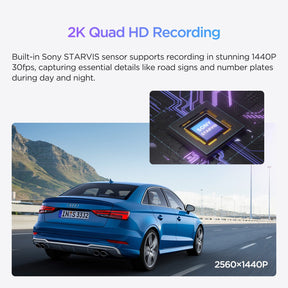 VIOFO WM1 2K Quad HD 1440P 30FPS Smaller WiFi GPS Dashcam with Sony STARVIS IMX335 Sensor - Viofo - official