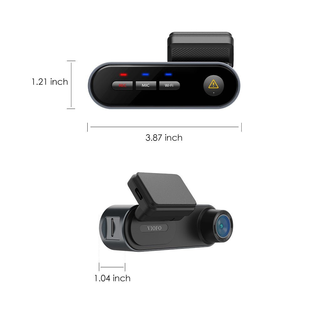 VIOFO WM1 2K Quad HD 1440P 30FPS Smaller WiFi GPS Dashcam with Sony STARVIS IMX335 Sensor - Viofo - official