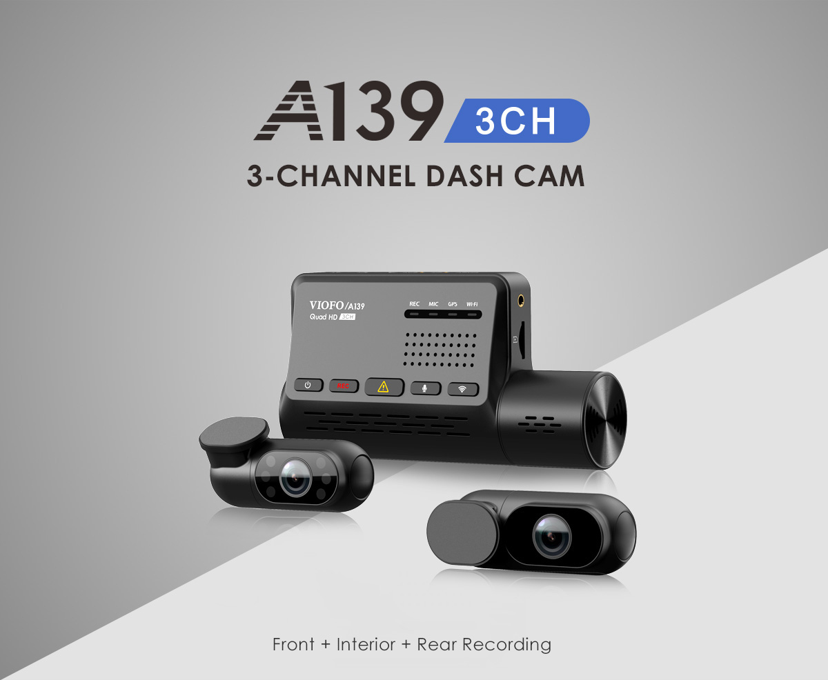 3х-канальный видеорегистратор Viofo A139