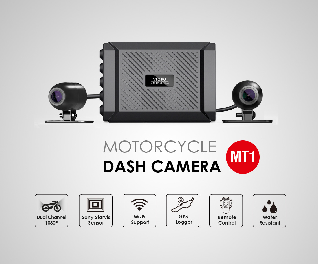 WiFi GPS Motorcycle Camera AHD 1080P Dual Lens Dash Cam Moto
