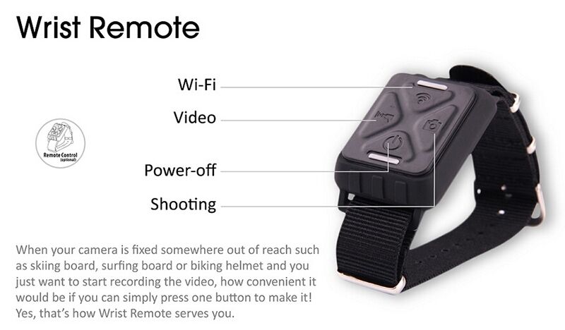 wrist remote control for gitup git2